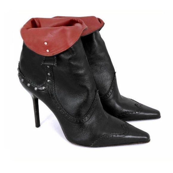 Vintage YVES SAINT LAURENT Haute Couture Ankle Boots - Picture 5 of 8